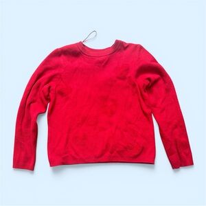 Nicole Miller Vibrant Red Crewneck Sweater